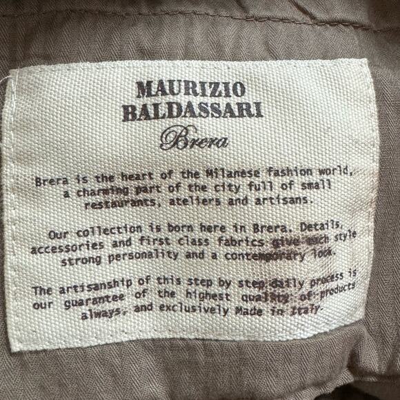 Maurizio Baldassari Men’s Pants Chino Made in Italy Tan 50 - Picture 5 of 15